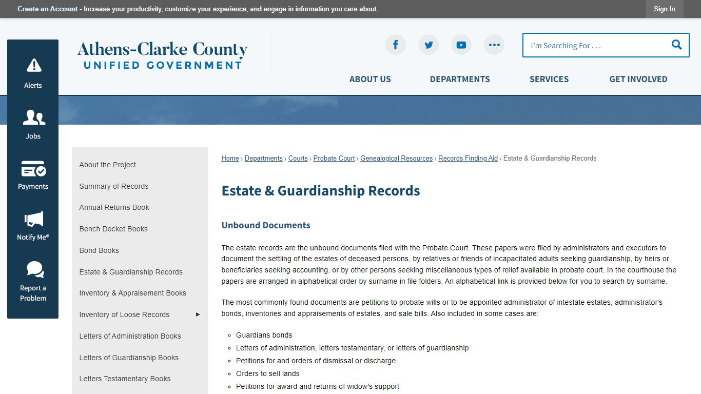 Estate & Guardianship Records | Athens-Clarke County, GA - ACCGov